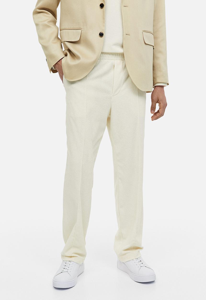H&M - Regular fit terry joggers - cream