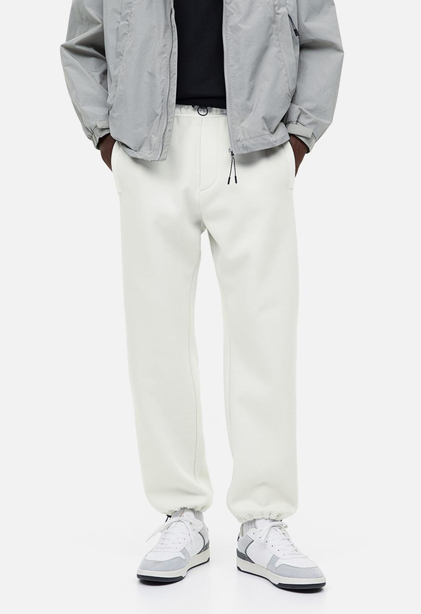 H&M - Relaxed fit joggers - white