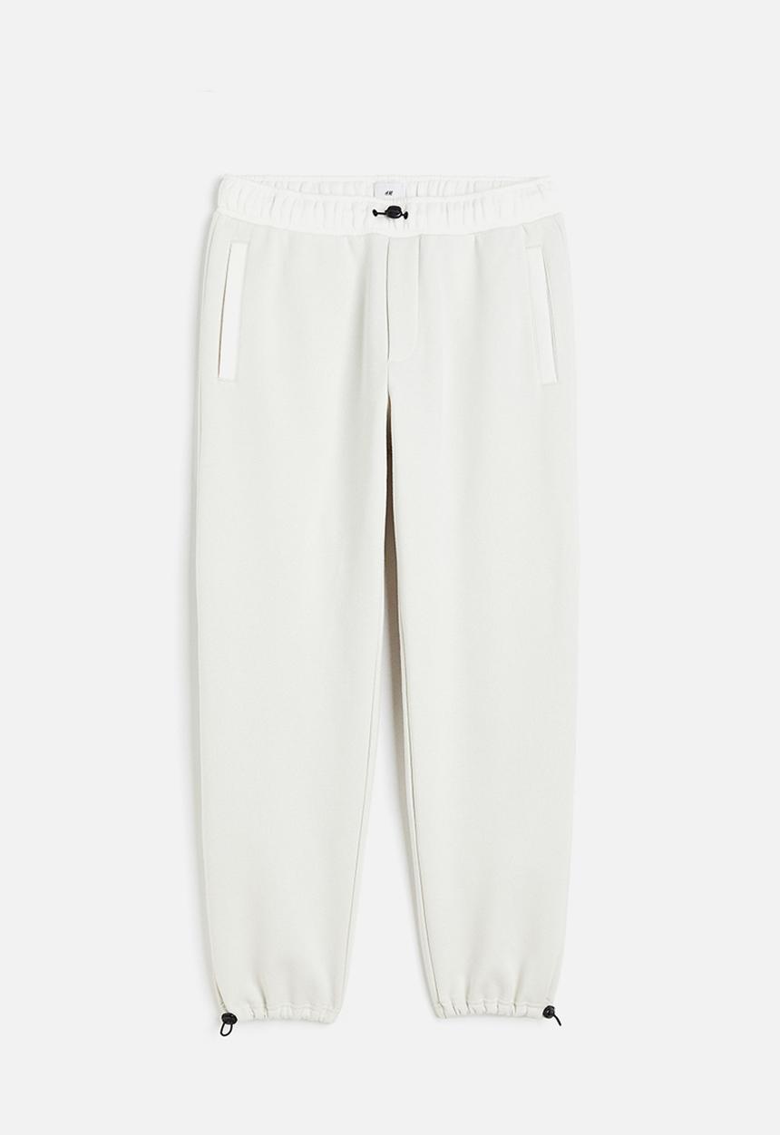 H&M - Relaxed fit joggers - white
