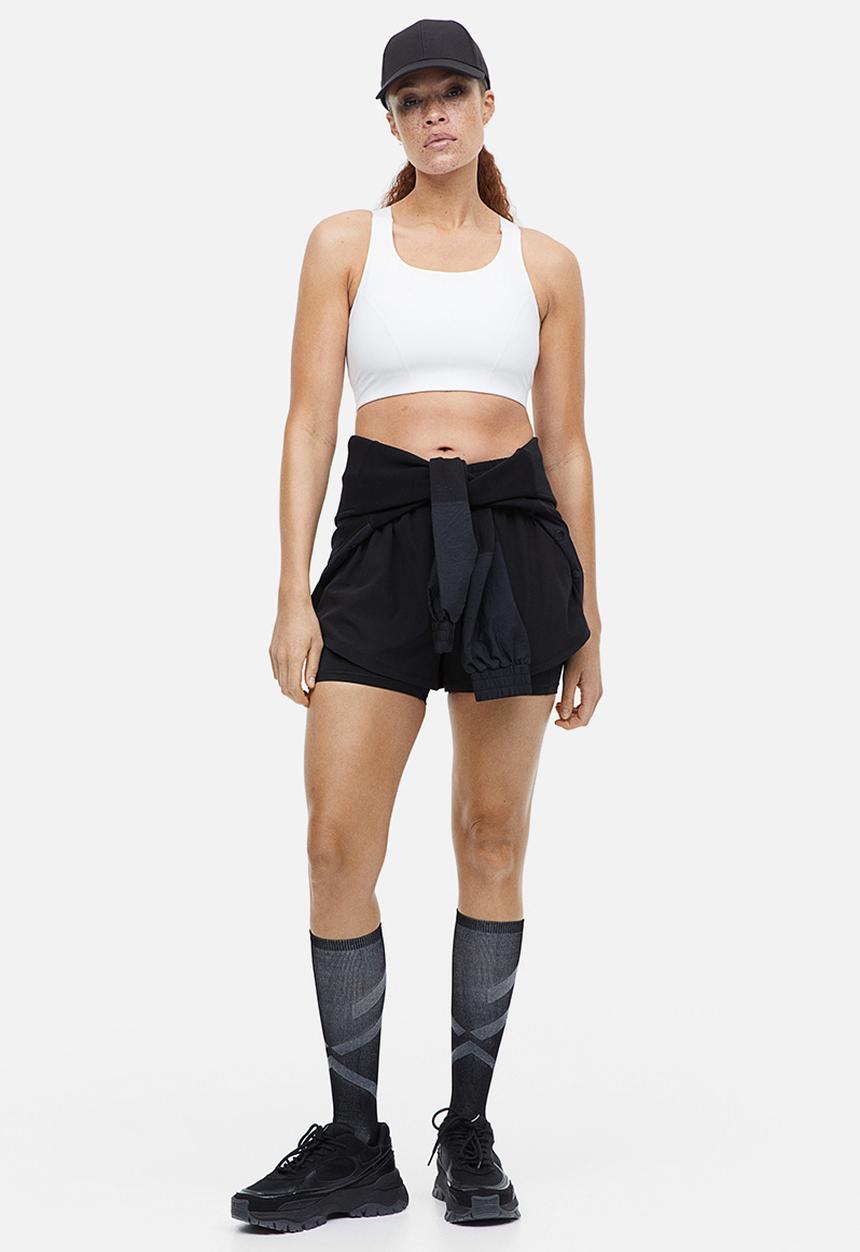H&M - Drymove™ high support sports bra - white