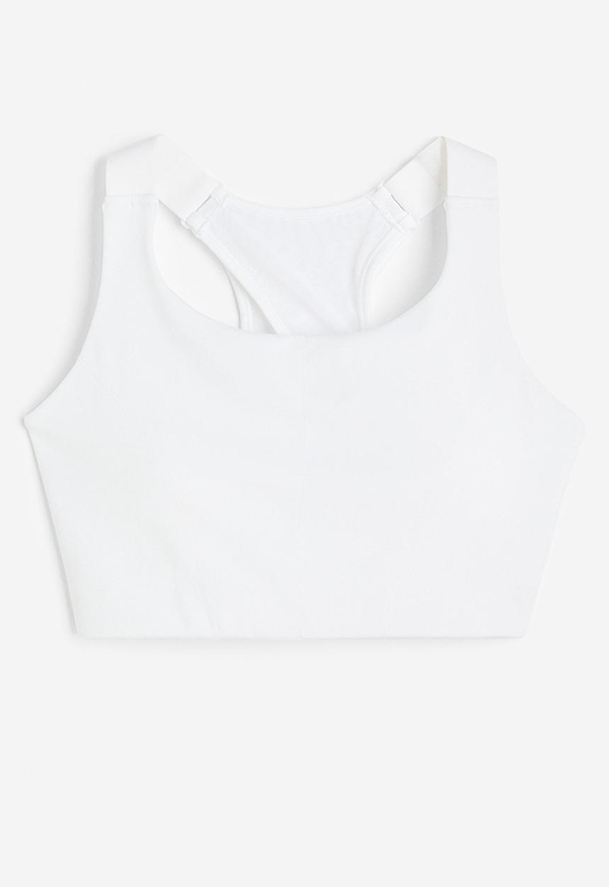 H&M - Drymove™ high support sports bra - white