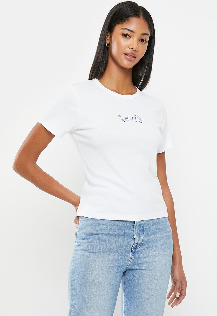 Levi’s® - Graphic rickie tee arched baby serif log - bright white