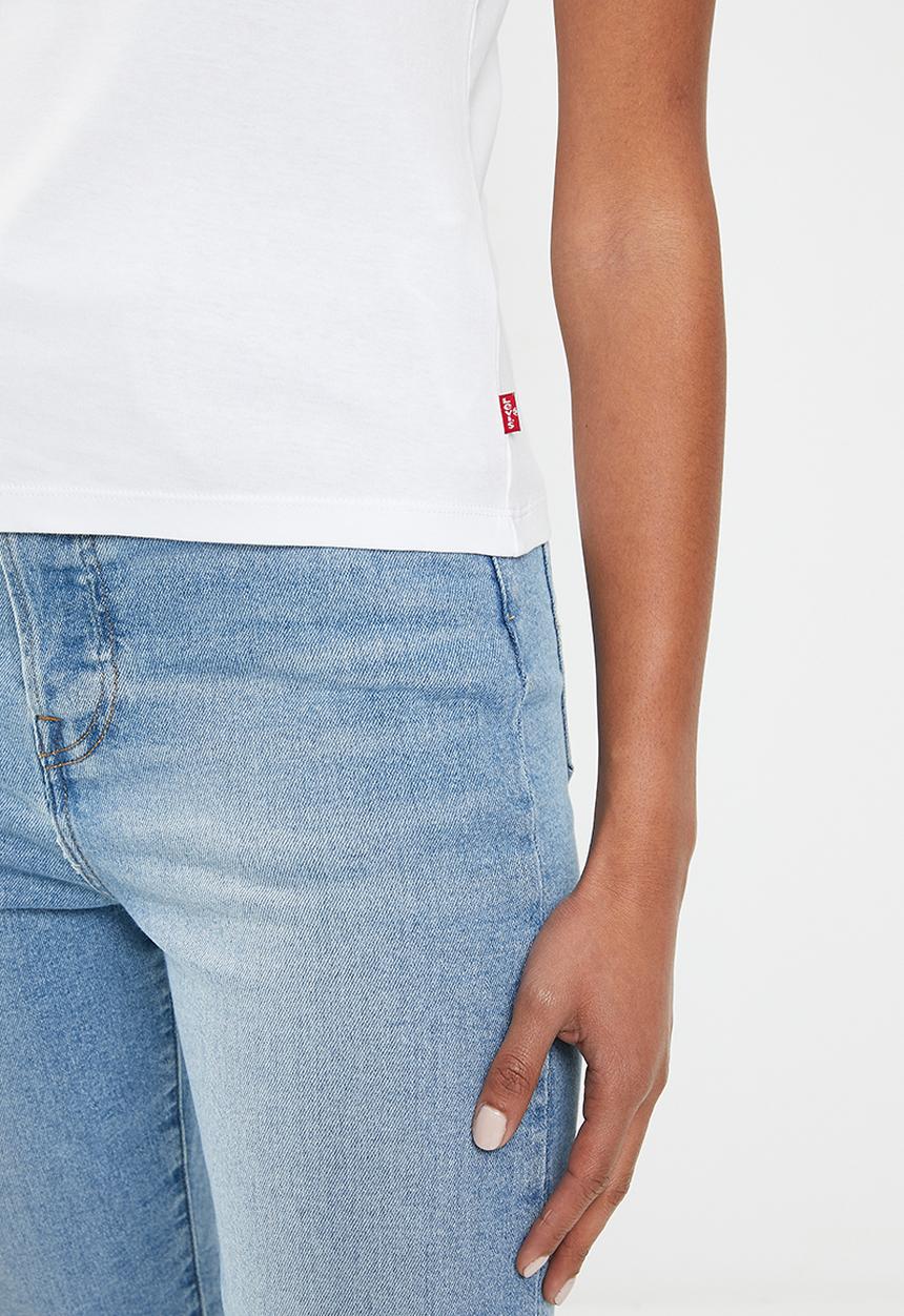 Levi’s® - Graphic rickie tee arched baby serif log - bright white
