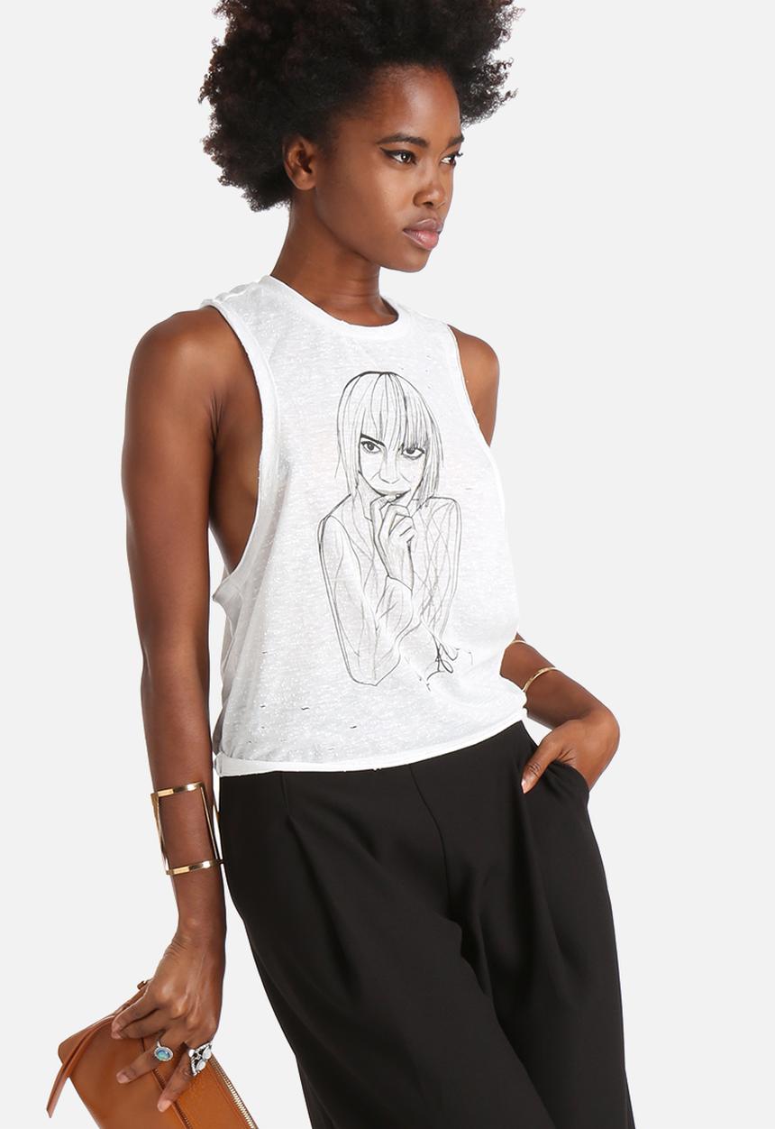 Vero Moda - Lily Raw Crop Tank