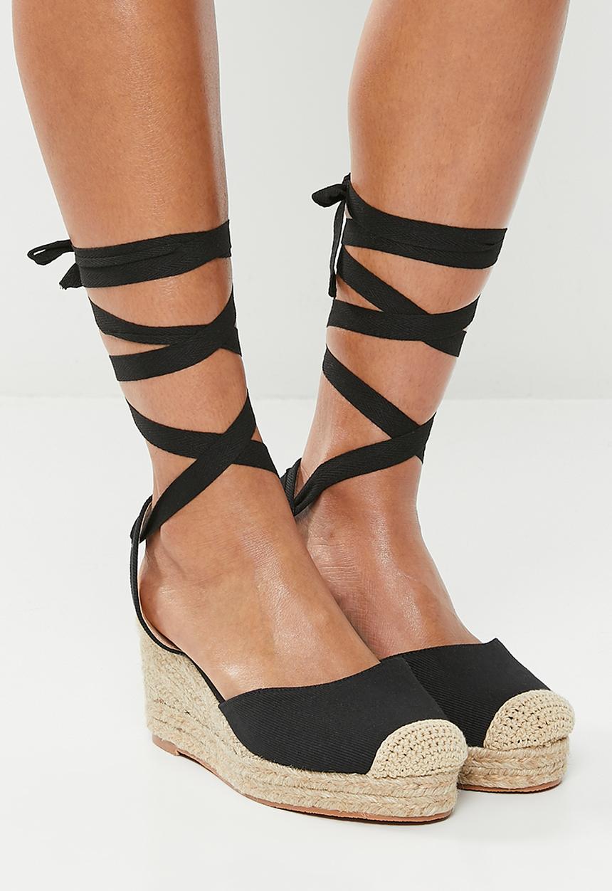 Superbalist - Kiara wedge espadrille - black