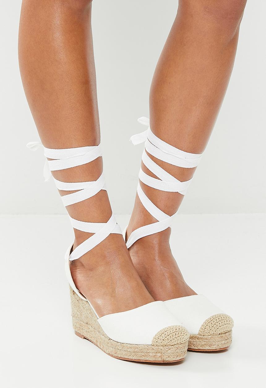 Superbalist - Kiara wedge espadrille - white