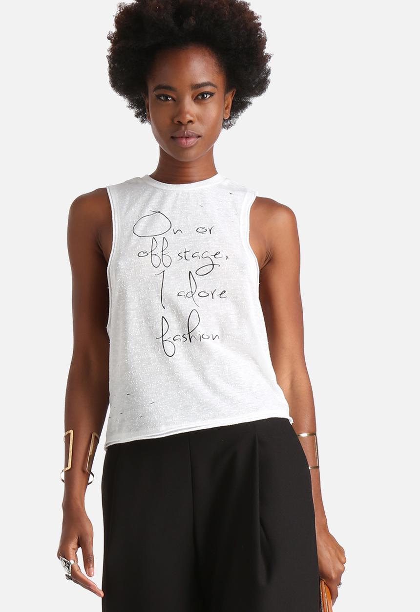 Vero Moda - Lily Raw Crop Tank