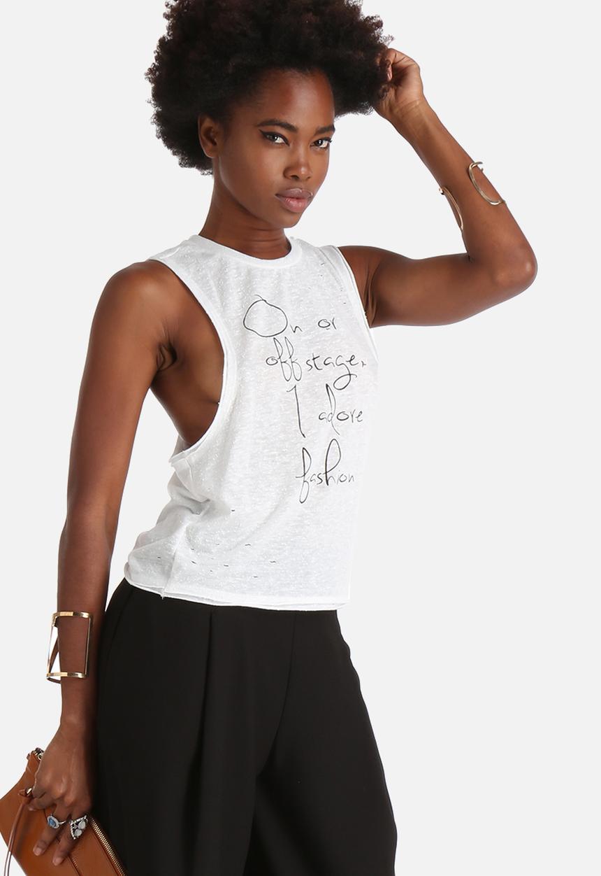 Vero Moda - Lily Raw Crop Tank