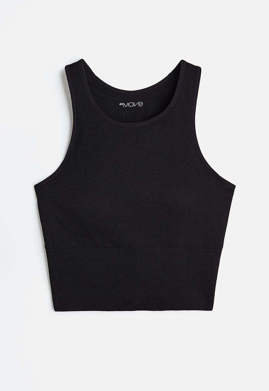 H&M - Drymove™ medium support sports bra - black