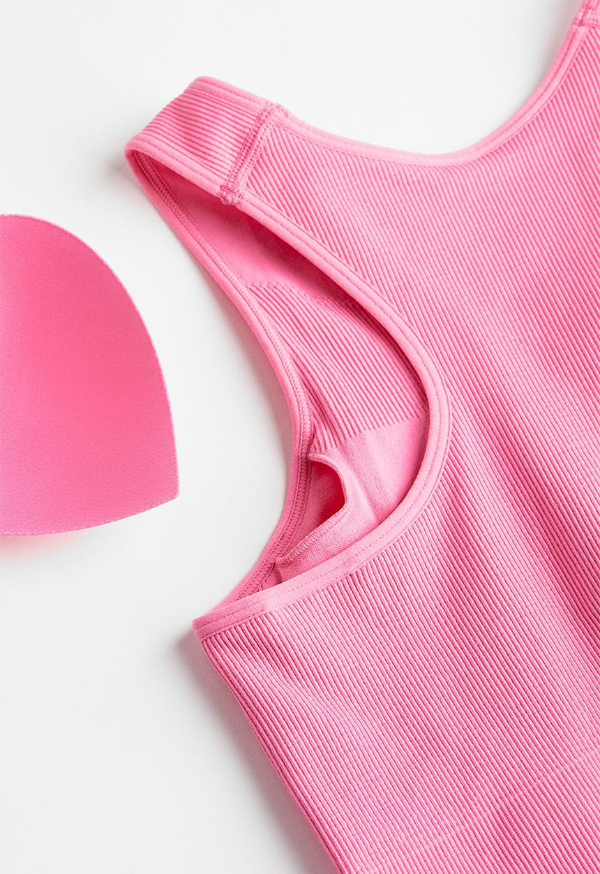 H&M - Drymove™ medium support sports bra - bubblegum pink 
