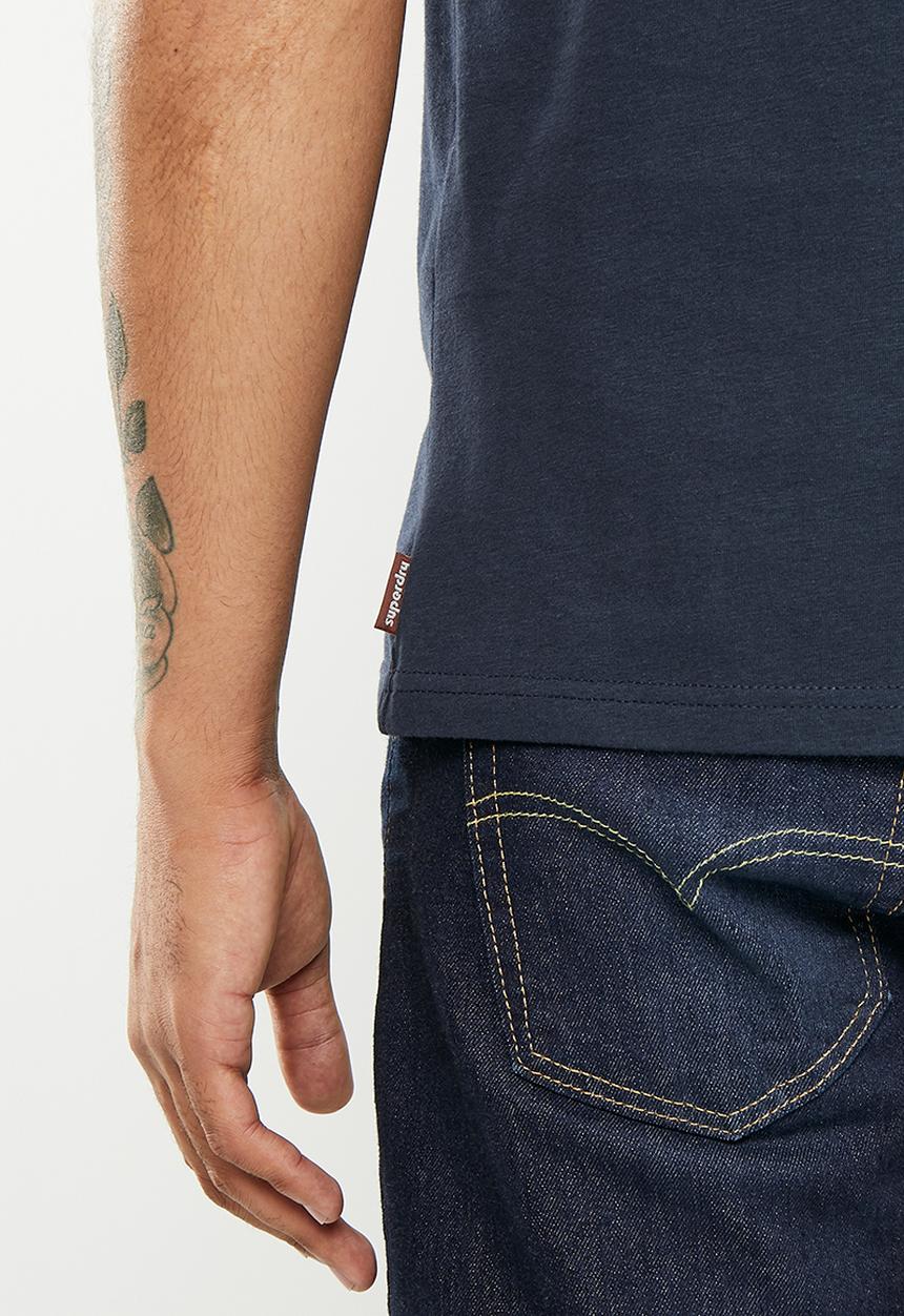 Superdry. - Vintage vl narrative tee - eclipse navy