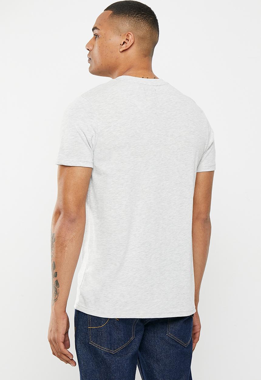 Superdry. - Vintage core logo classic tee - chalkstone grit
