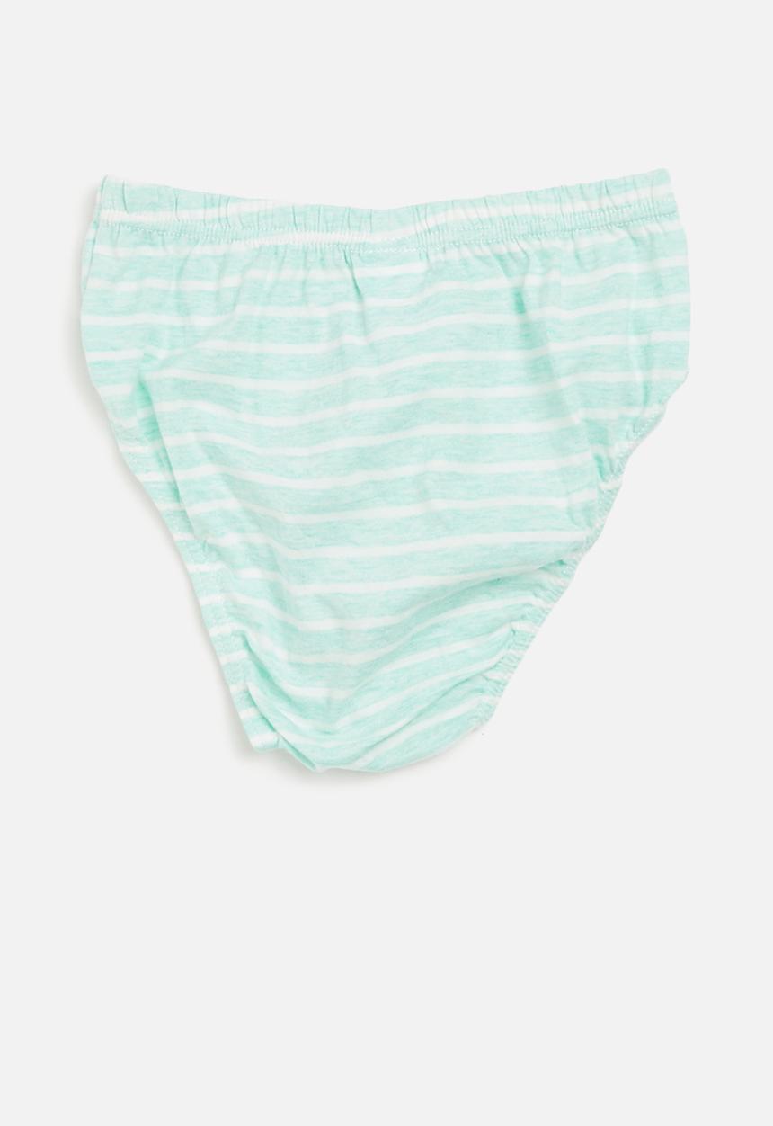 Pop Candy - Boys 3 pack briefs - blue / white / green