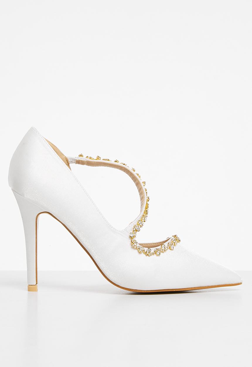 Footwork - Assym court heel - white