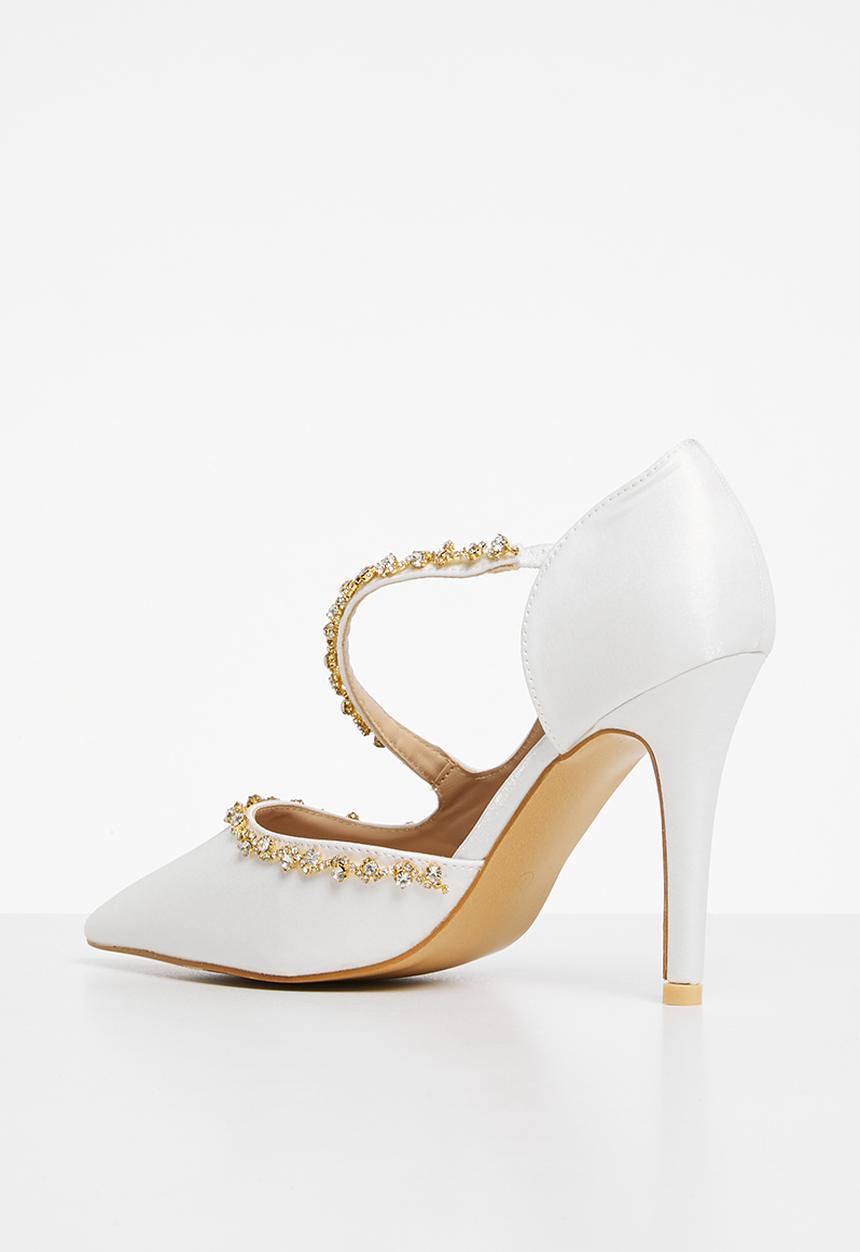 Footwork - Assym court heel - white