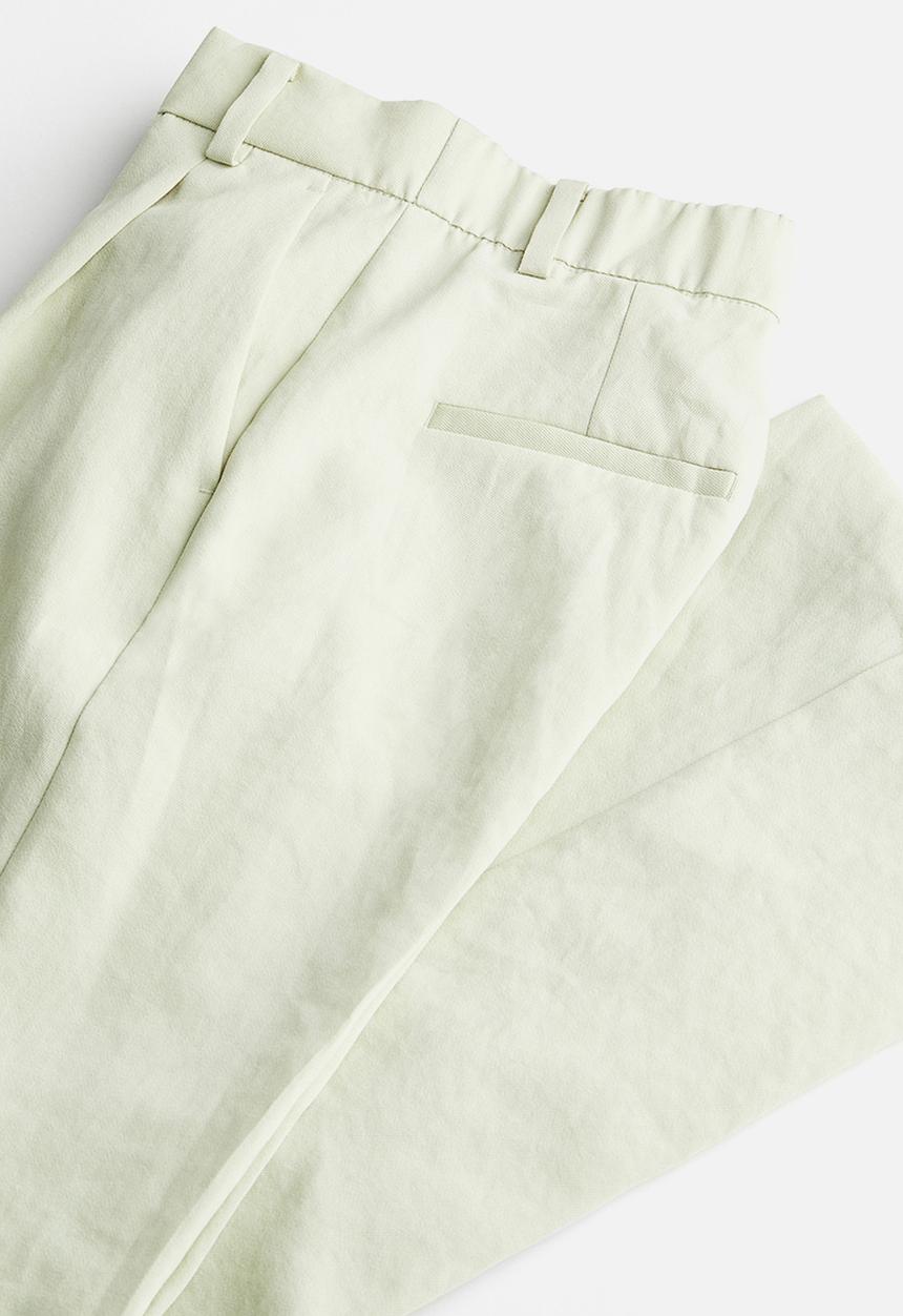 H&M - Tailored trousers - light green 