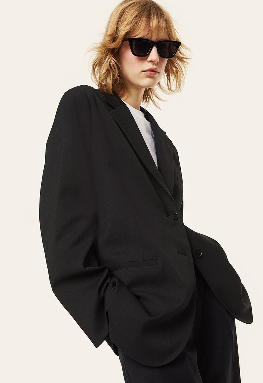 H&M - Single-breasted blazer - black
