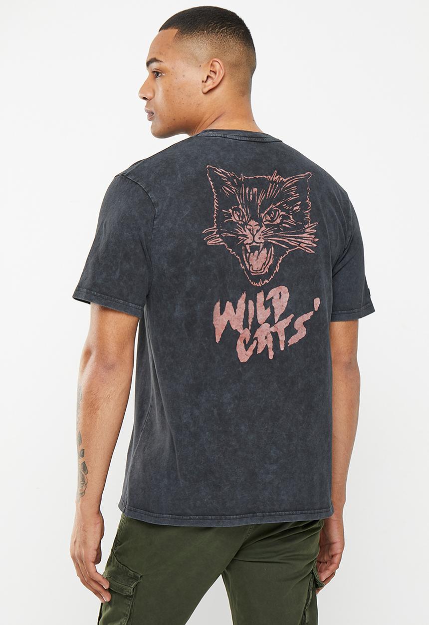 Superdry. - Vintage lo-fi flyer tee - heavy back in black