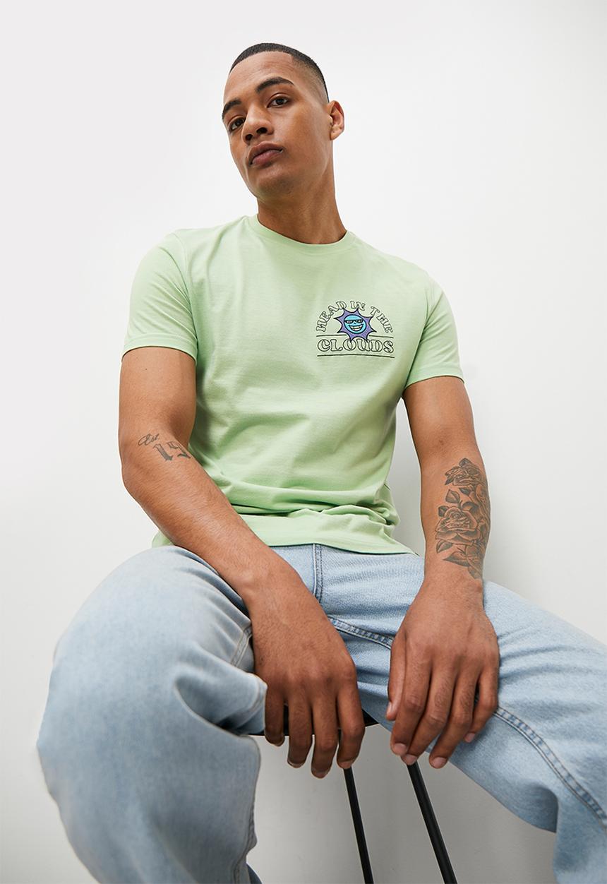 STYLE REPUBLIC - Don't sweat it graphic tee - light green