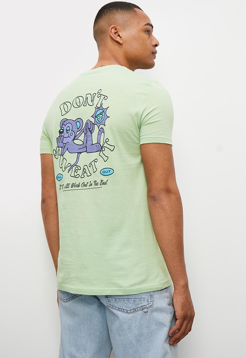 STYLE REPUBLIC - Don't sweat it graphic tee - light green