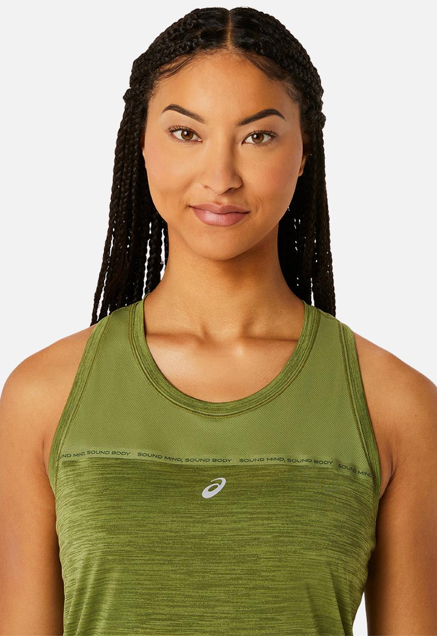 ASICS - Race tank - cactus/mantel green