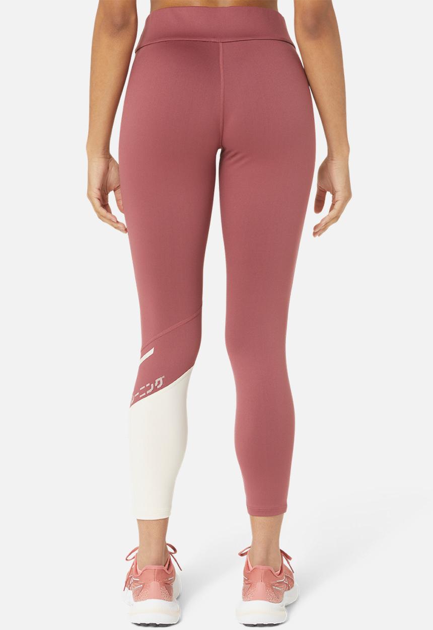 ASICS - Tiger 7/8 tight - brisket red/rose dust