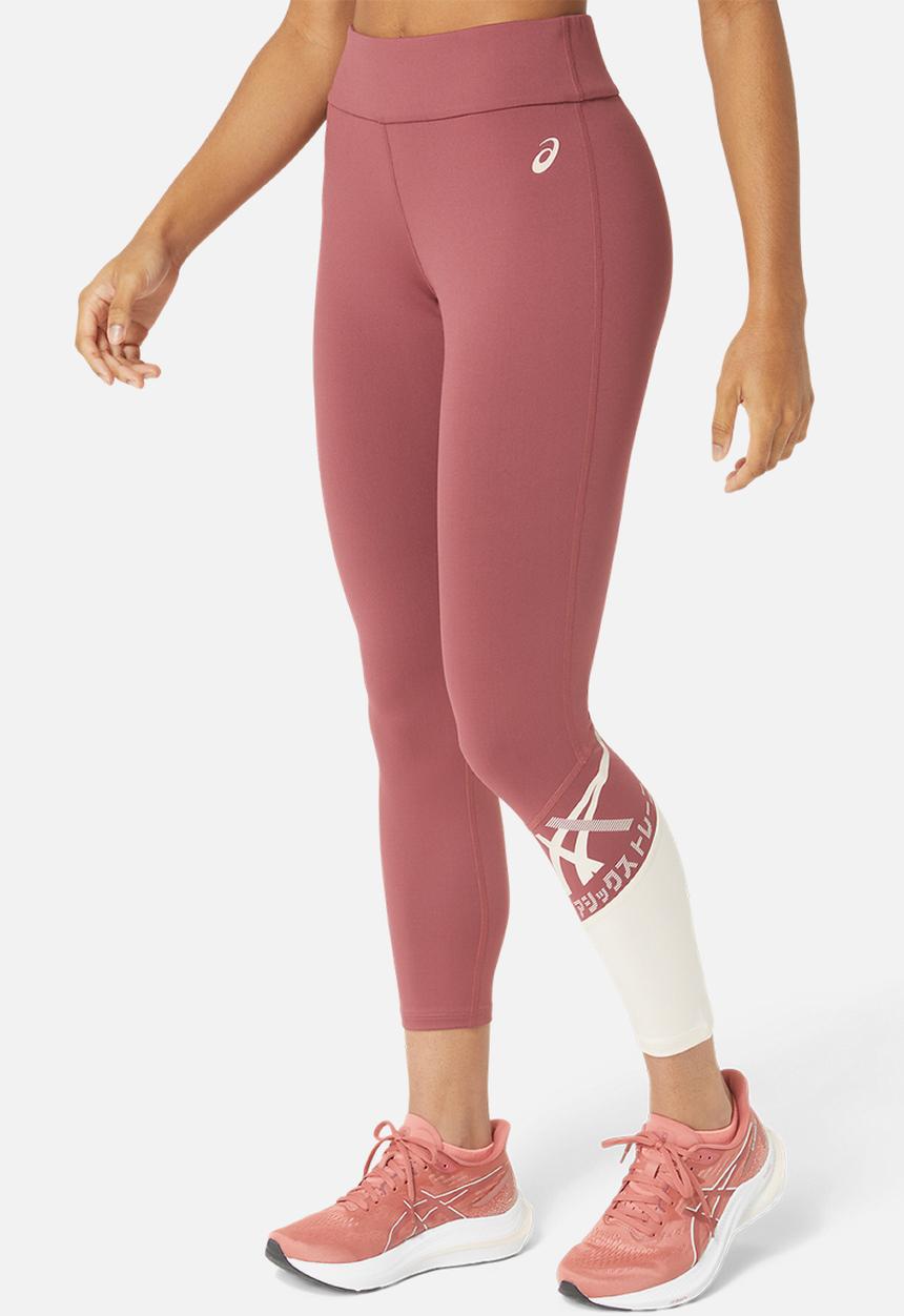 ASICS - Tiger 7/8 tight - brisket red/rose dust