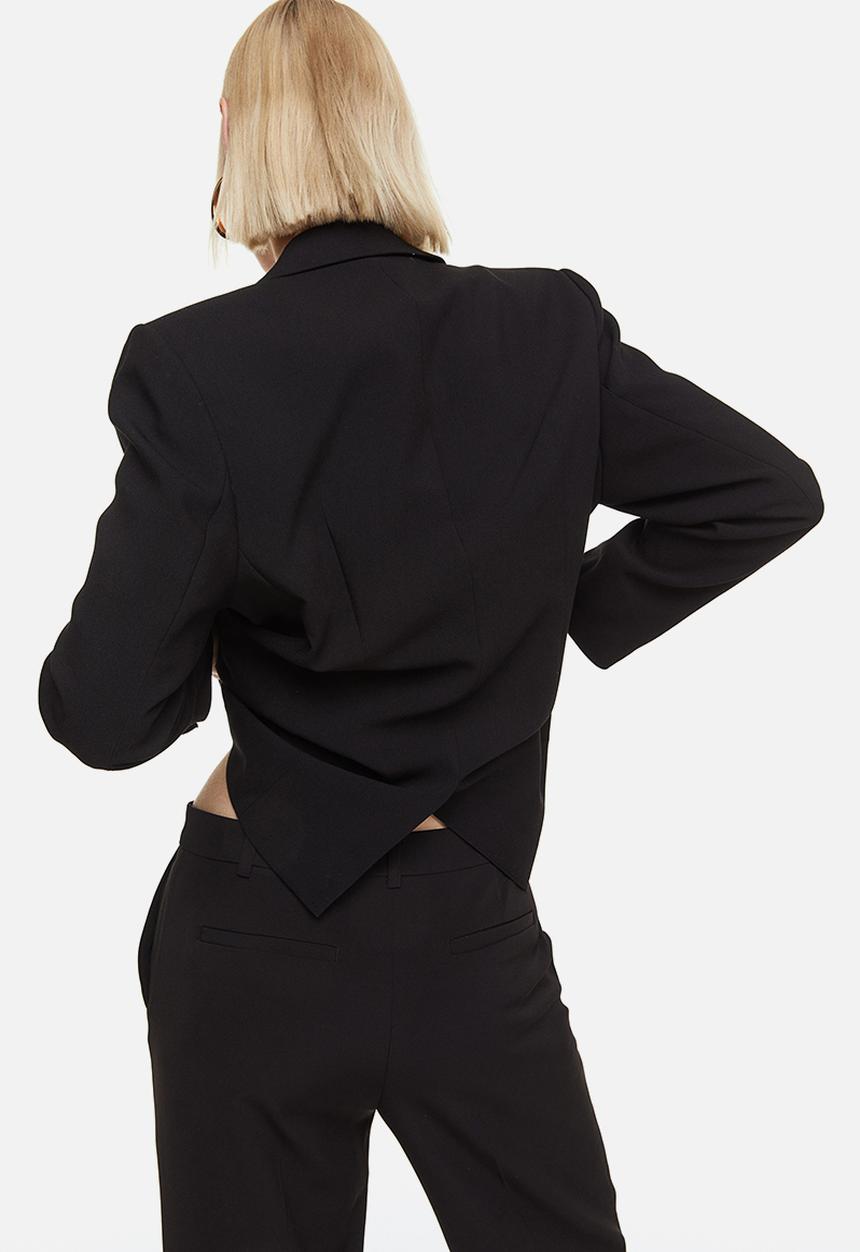 H&M - Straight trousers - black