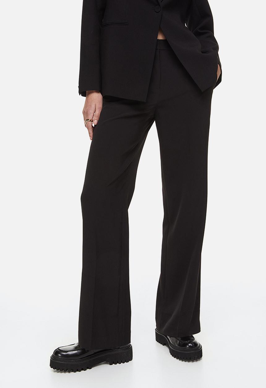 H&M - Straight trousers - black