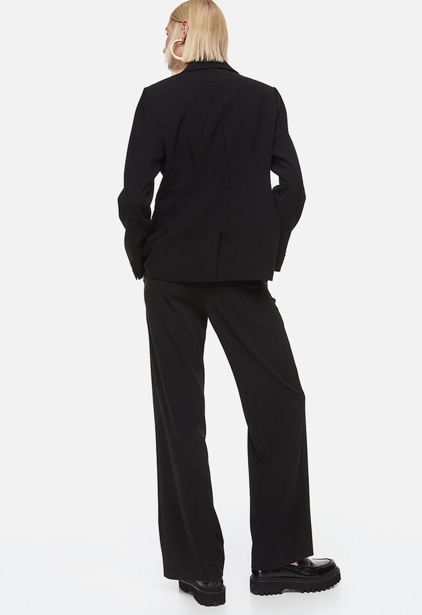 H&M - Straight trousers - black