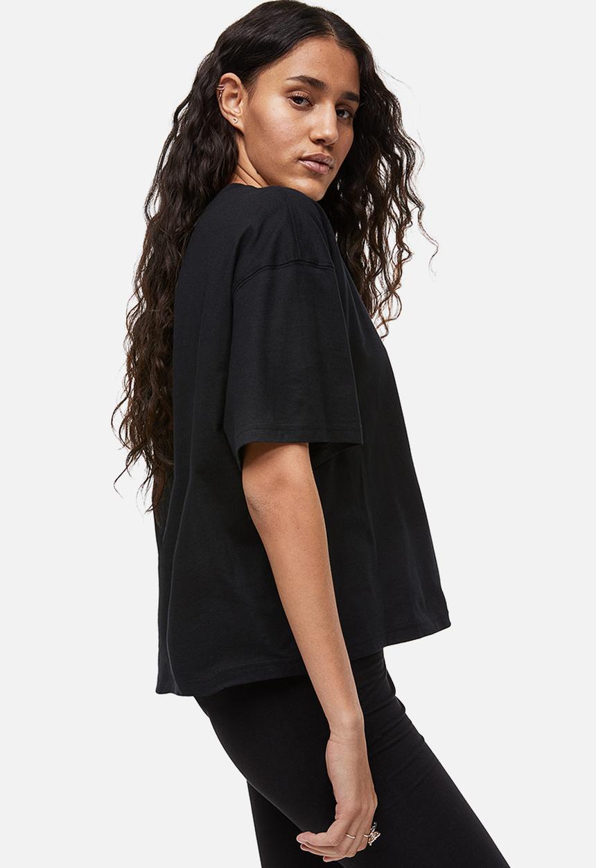 H&M - Oversized T-shirt - black