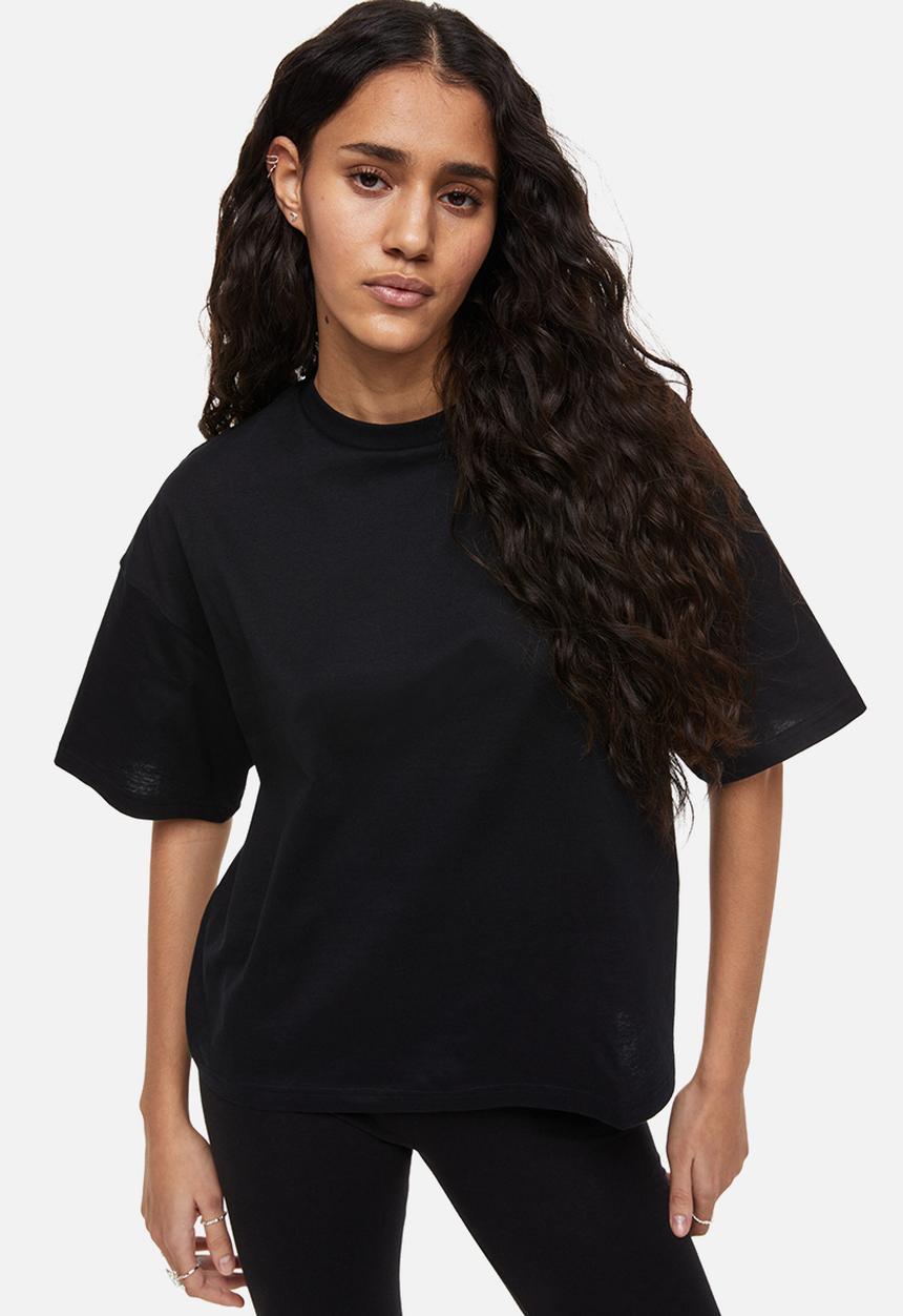 H&M - Oversized T-shirt - black