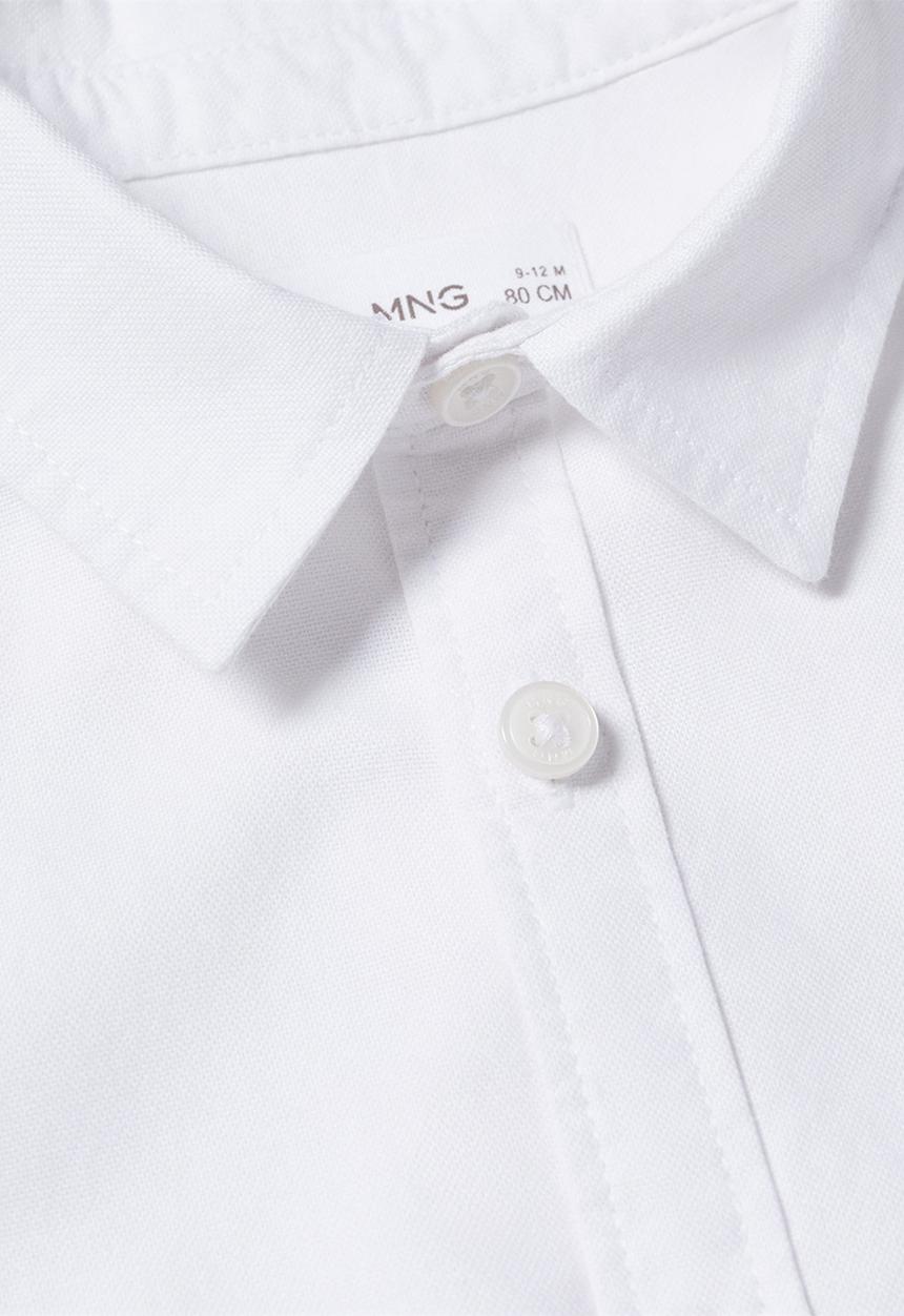 MANGO - Shirt oxfordb - white