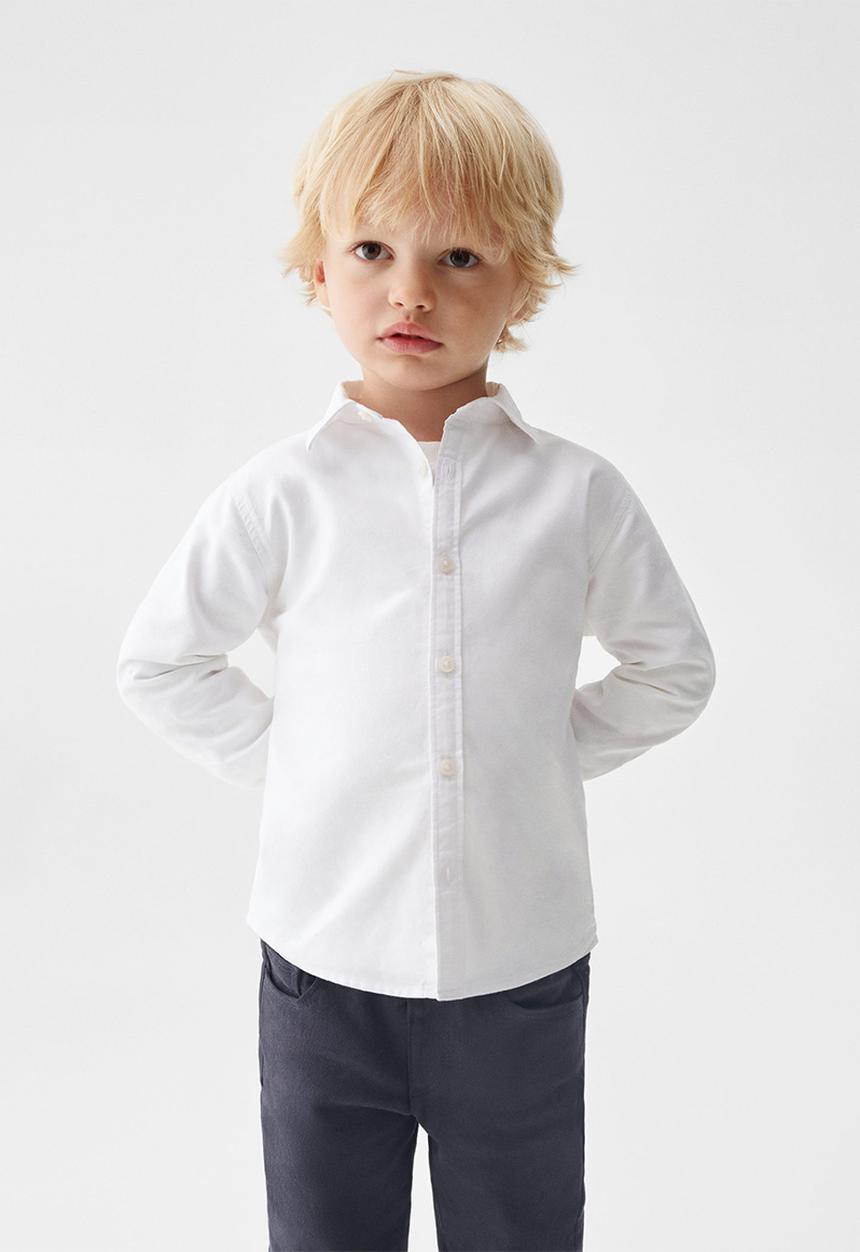 MANGO - Shirt oxfordb - white