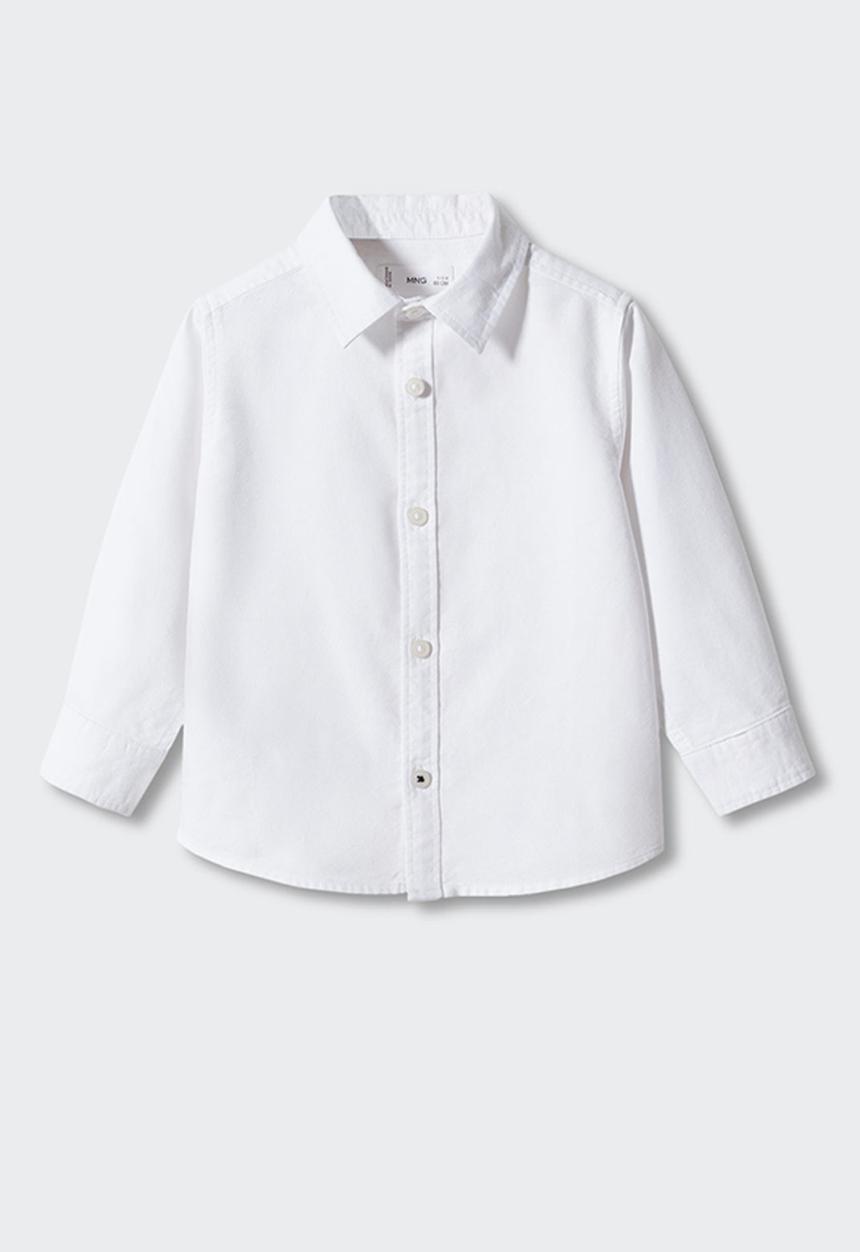 MANGO - Shirt oxfordb - white