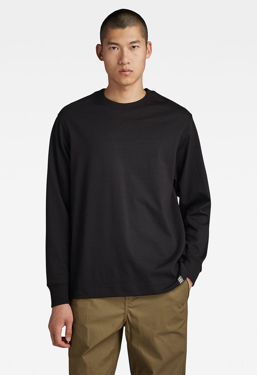 G-STAR - Essential loose r t long sleeve signe jersey o - dk black