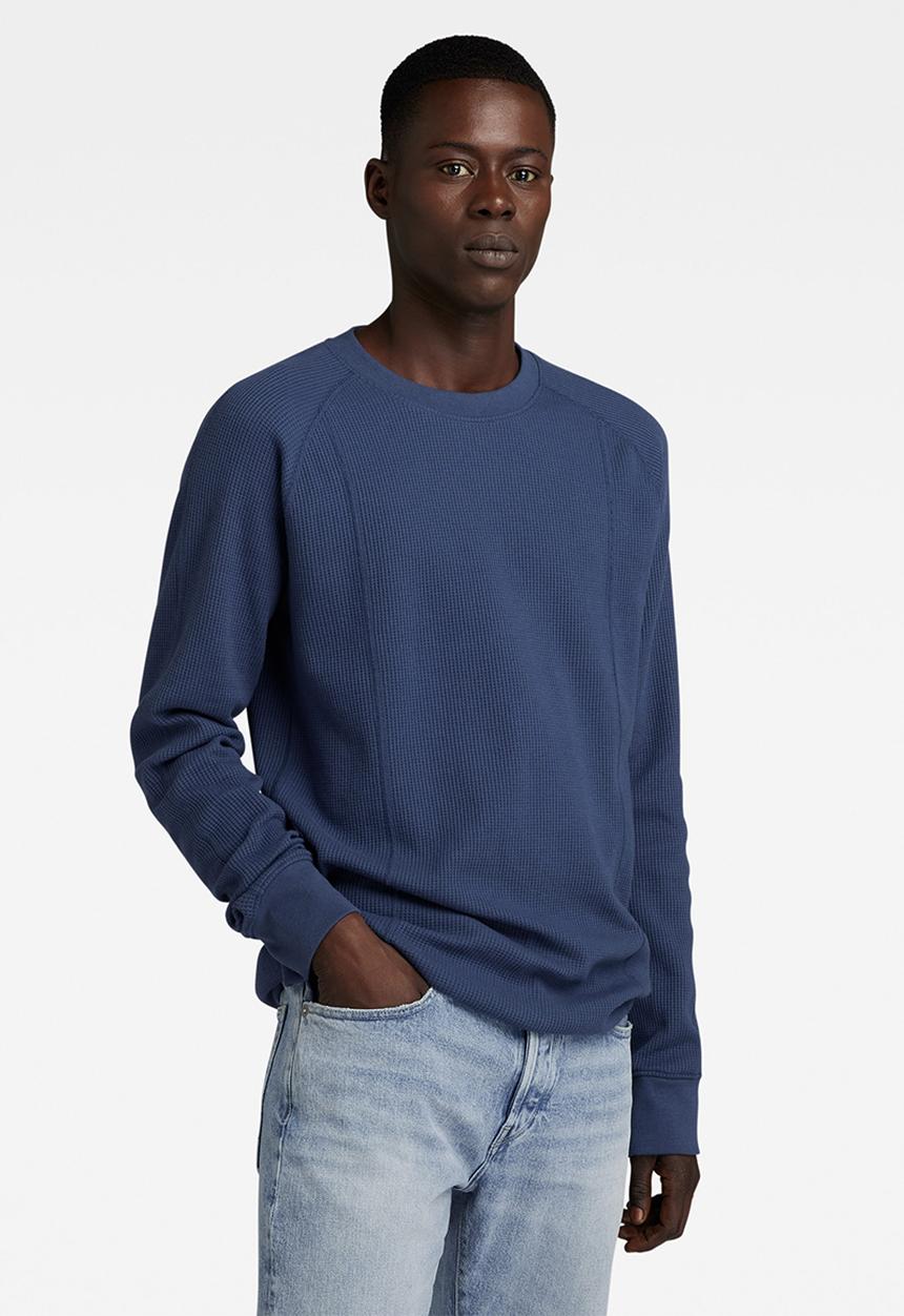 G-STAR - Jirgi tweeter slim long sleeve terra jersey o - rank blue