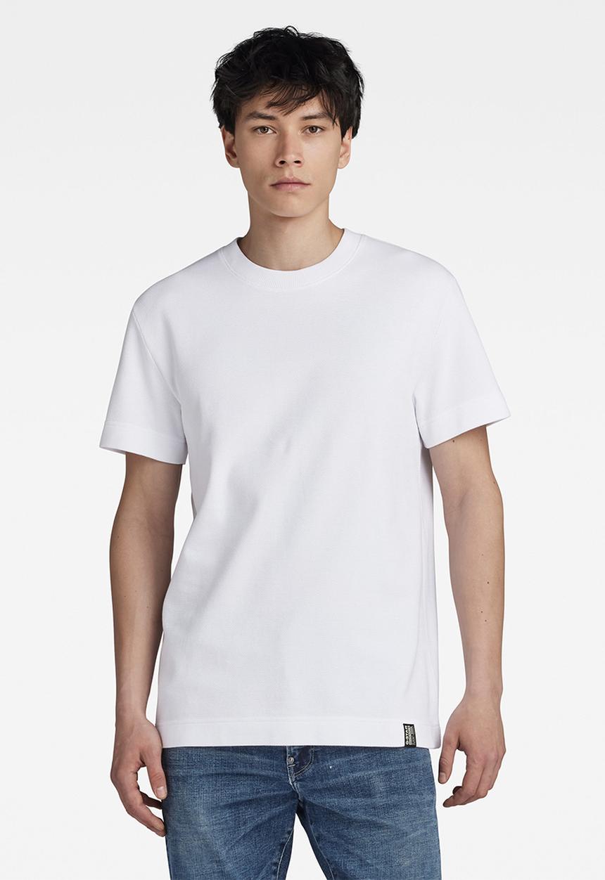 G-STAR - Essential pique r t nelson pique o - white
