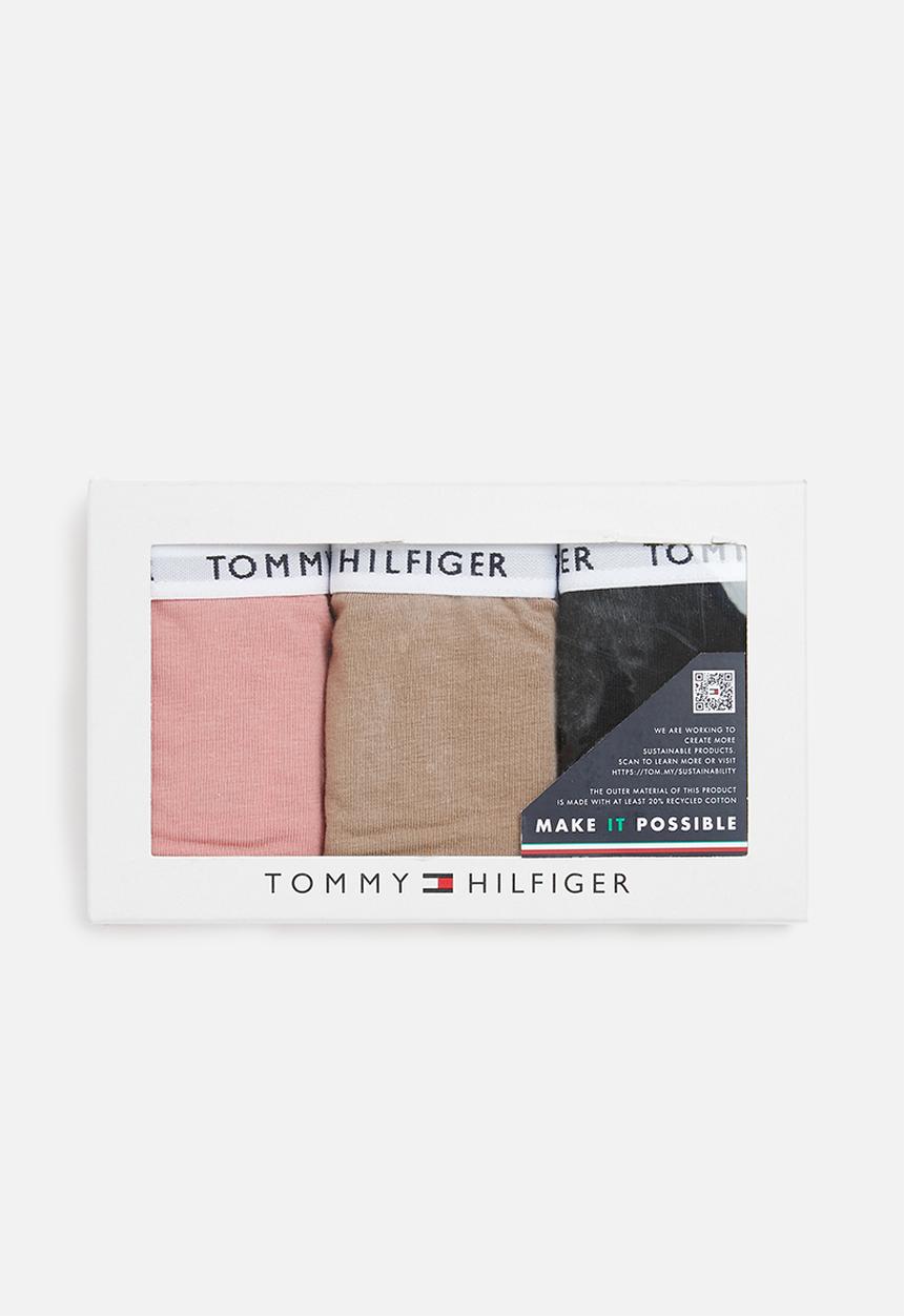 Tommy Hilfiger - 3 Pack bikini - flora pink/oat milk/black