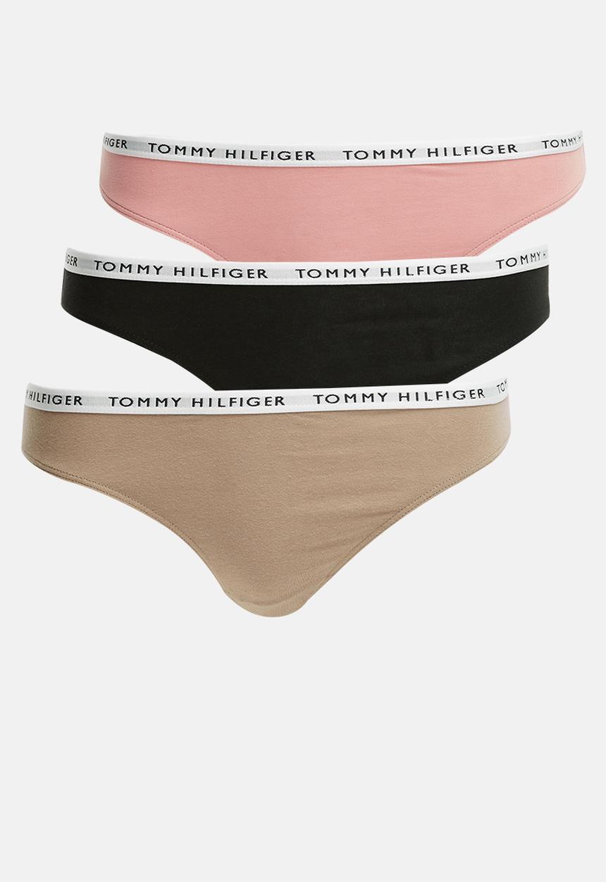 Tommy Hilfiger - 3 Pack bikini - flora pink/oat milk/black