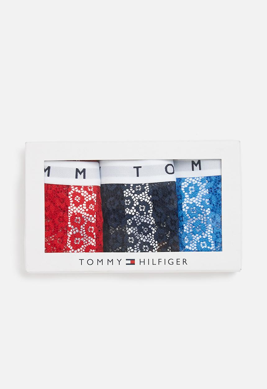 Tommy Hilfiger - 3 Pack bikini - dp crimson/twilight/sky blue