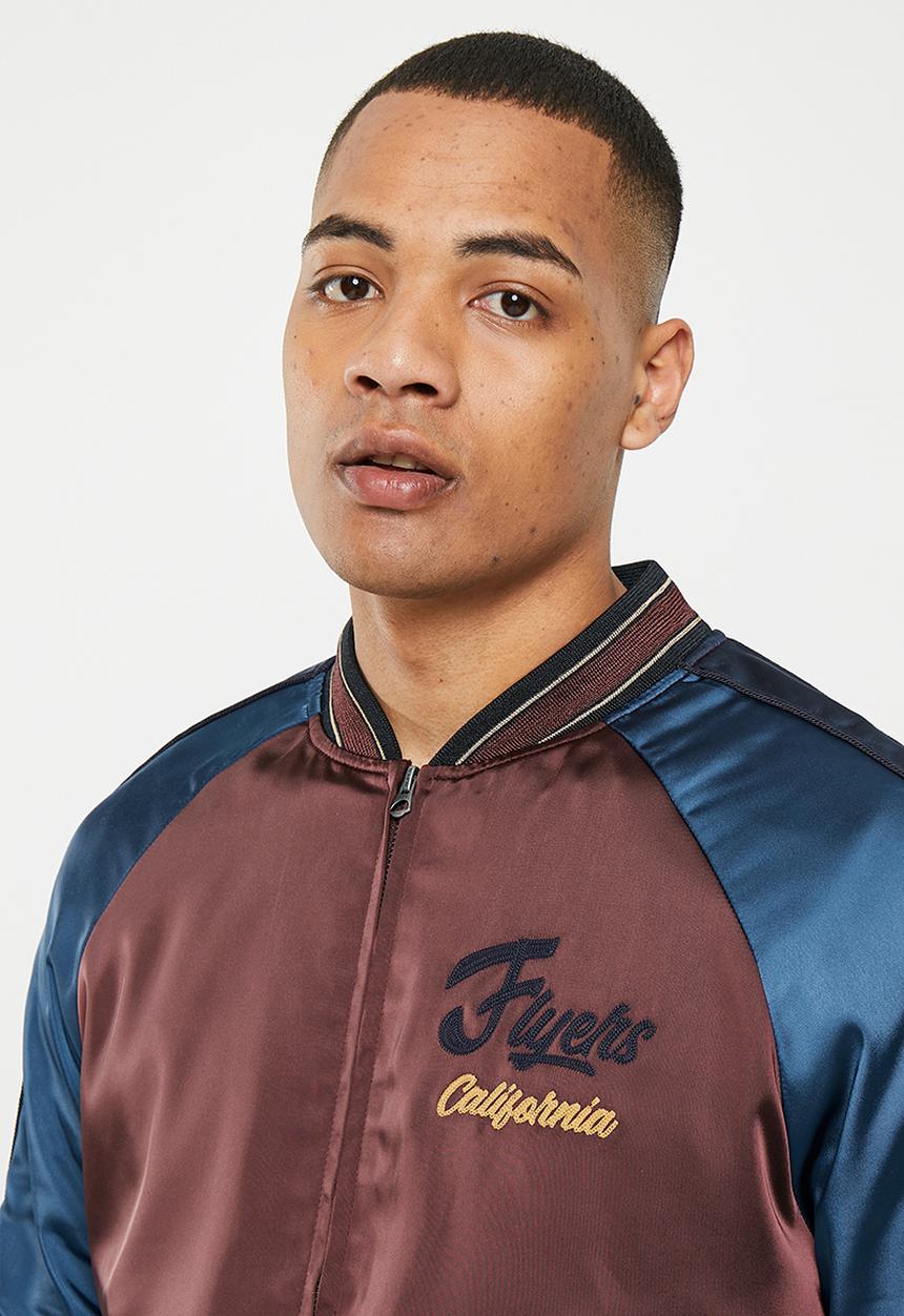 Superdry. - Vintage suikajan jacket - deep burgundy
