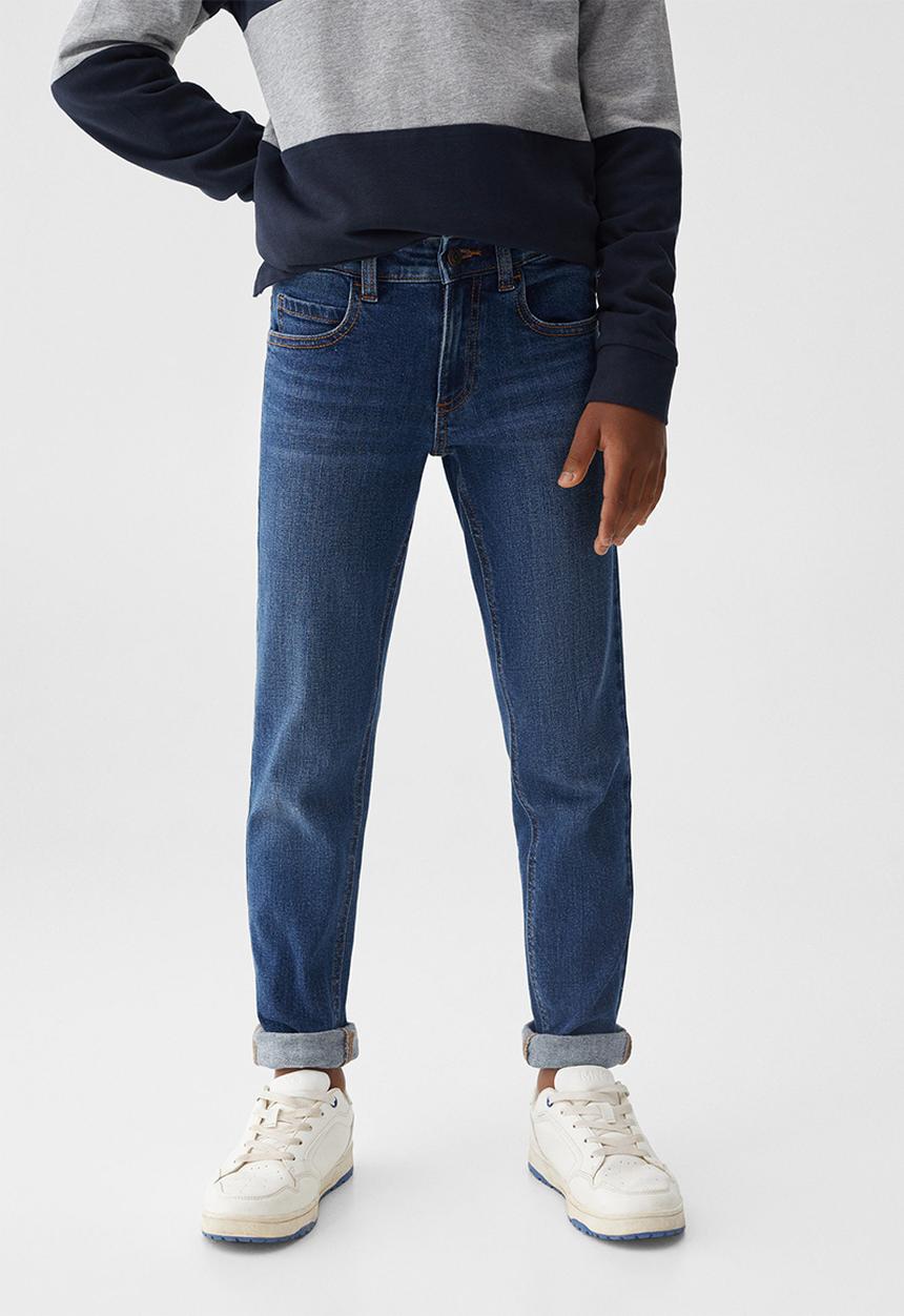MANGO - Jeans slim - dark blue
