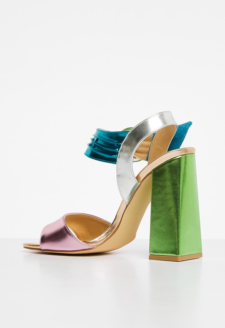 Footwork - Molly block heel - rose blue