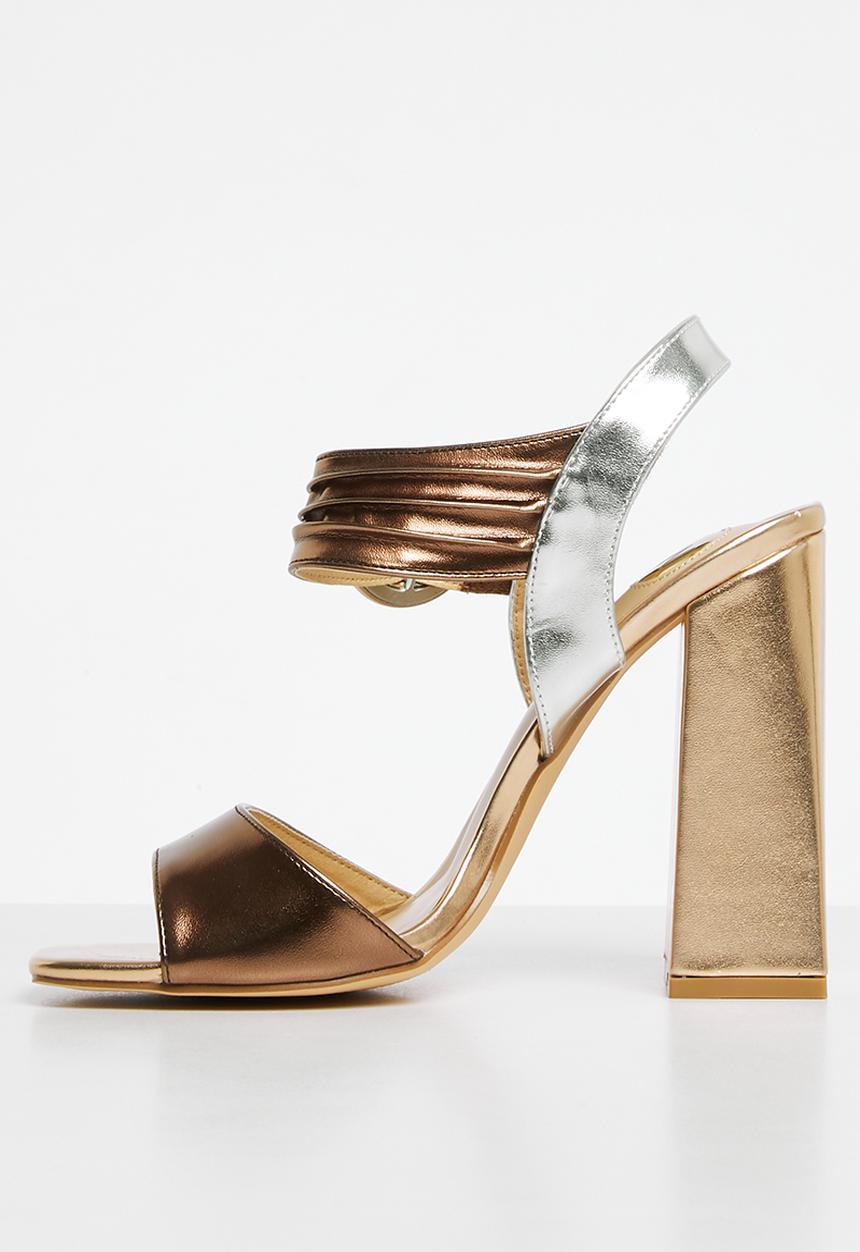 Footwork - Molly block heel - metallic multi