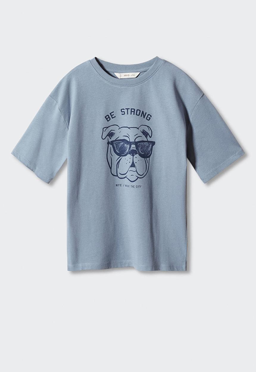 MANGO - T-shirt park - blue