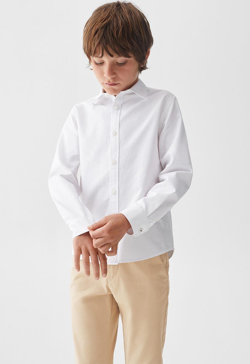 MANGO - Shirt oxford - white