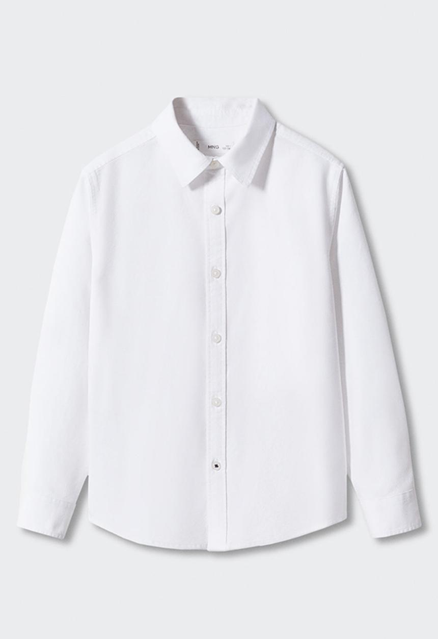 MANGO - Shirt oxford - white
