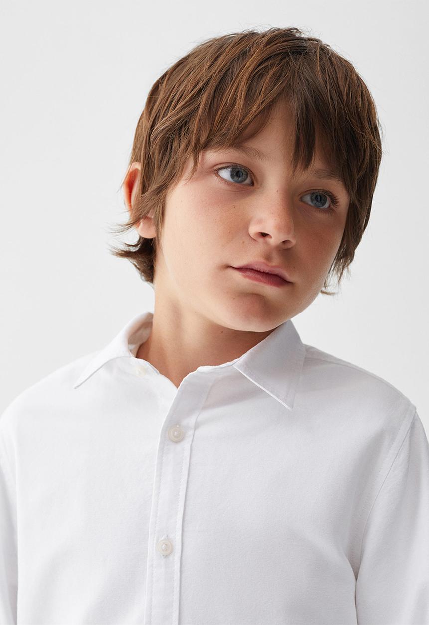 MANGO - Shirt oxford - white
