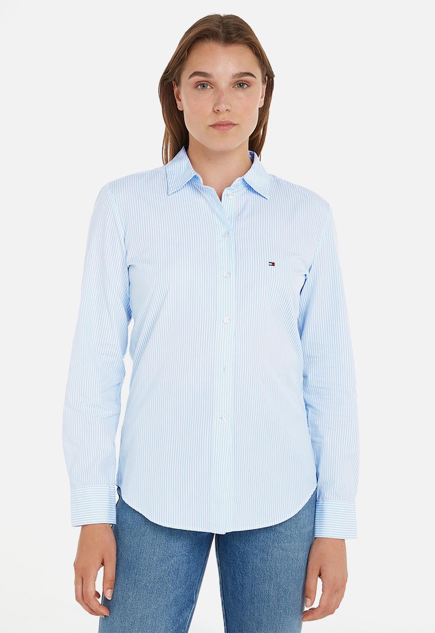 Tommy Hilfiger - Ithaka regular shirt long sleeve - ithaca stripes/blue